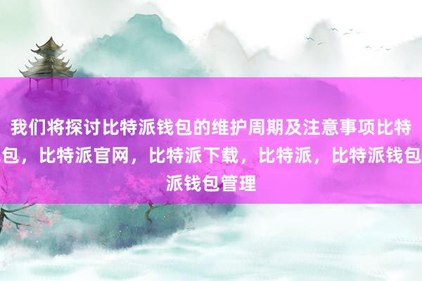 我们将探讨比特派钱包的维护周期及注意事项比特派钱包，比特派官网，比特派下载，比特派，比特派钱包管理