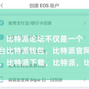 比特派论坛不仅是一个交流的平台比特派钱包，比特派官网，比特派下载，比特派，比特派钱包管理