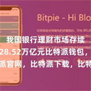 我国银行理财市场存续规模达28.52万亿元比特派钱包，比特派官网，比特派下载，比特派，比特派钱包管理