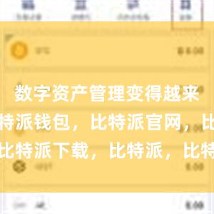 数字资产管理变得越来越重要比特派钱包，比特派官网，比特派下载，比特派，比特派钱包管理