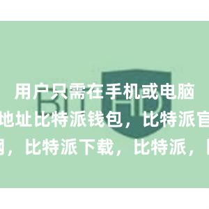 用户只需在手机或电脑上输入该地址比特派钱包，比特派官网，比特派下载，比特派，比特派钱包管理